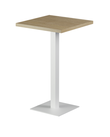 Tisch ALFA BAR Weiss mit Laminierte-Platten 18 mm