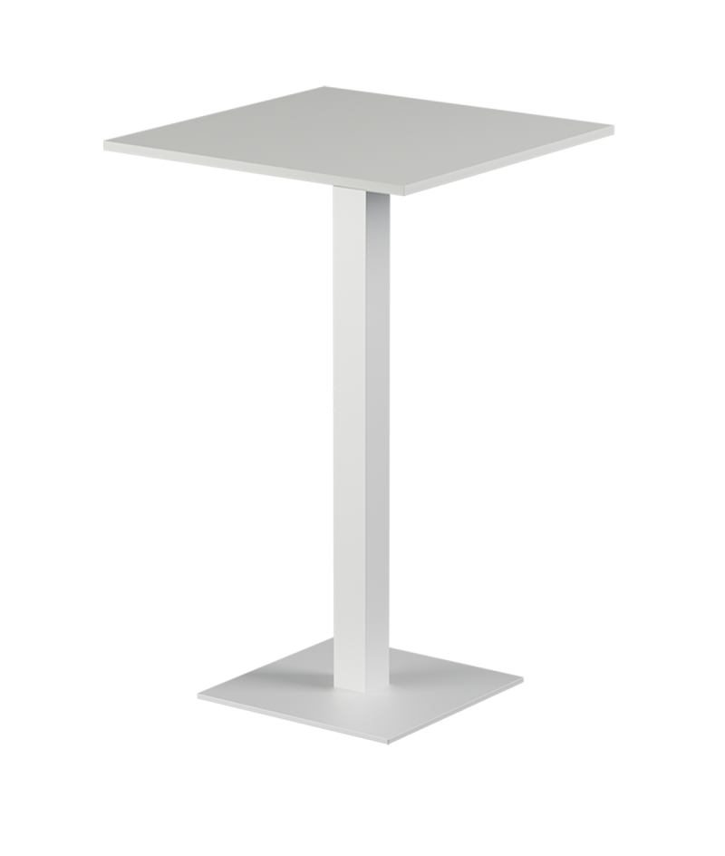 Tisch ALFA BAR Weiss mit Laminierte-Platten 18 mm