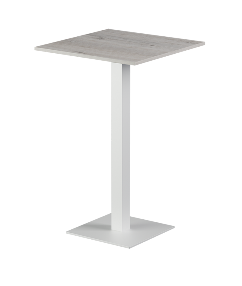Tisch ALFA BAR Weiss mit Laminierte-Platten 18 mm