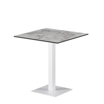 Tisch ALFA S Weiß mit HPL-Platten