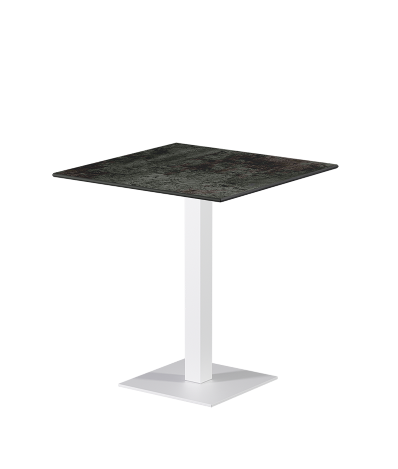 Tisch ALFA S Weiß mit HPL-Platten