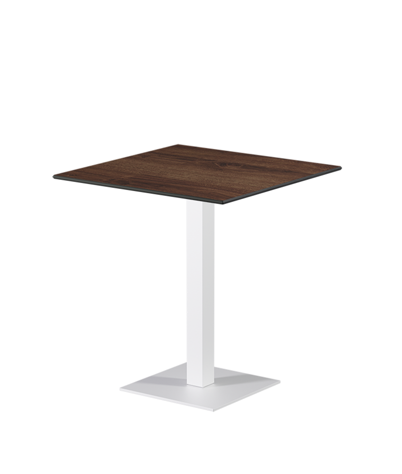 Tisch ALFA S Weiß mit HPL-Platten