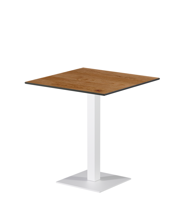 Tisch ALFA S Weiß mit HPL-Platten