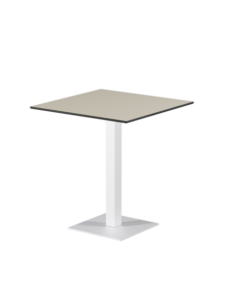 Tisch ALFA S Weiß mit HPL-Platten