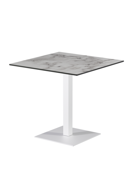 Tisch ALFA S Weiß mit HPL-Platten