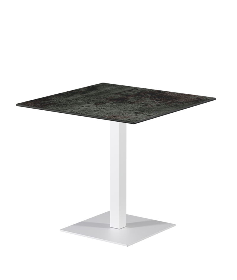 Tisch ALFA S Weiß mit HPL-Platten