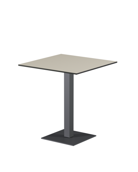 Tisch ALFA S Grau mit HPL-Platten