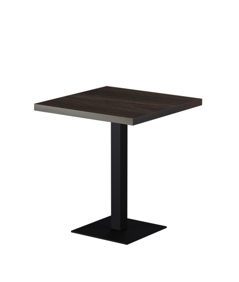 Tisch ALFA S Schwarz mit Laminierte-Platten 18 mm