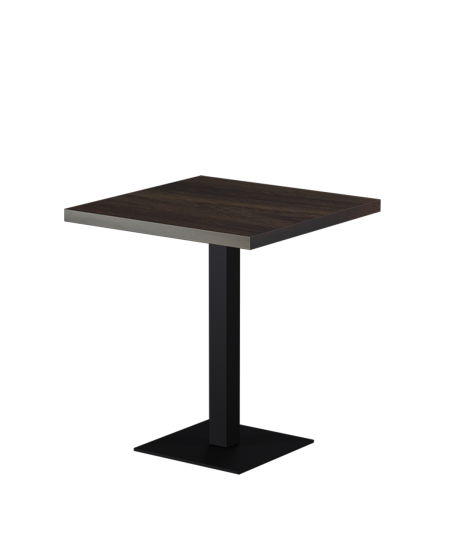 Tisch ALFA S Schwarz mit Laminierte-Platten 18 mm