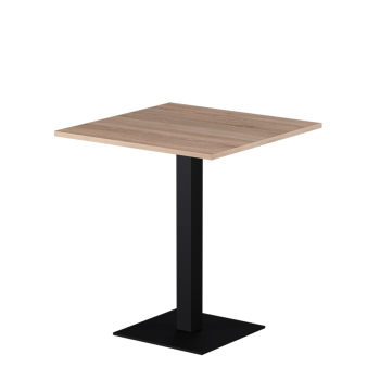 Tisch ALFA S Schwarz mit Laminierte-Platten 18 mm