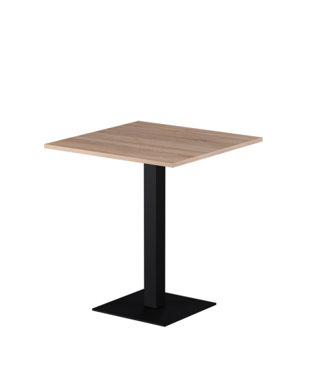 Tisch ALFA S Schwarz mit Laminierte-Platten 18 mm