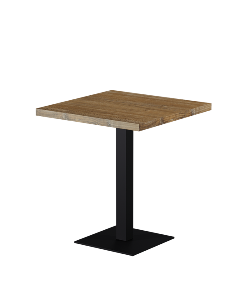 Tisch ALFA S Schwarz mit Laminierte-Platten 18 mm