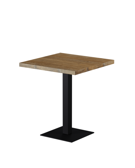 Tisch ALFA S Schwarz mit Laminierte-Platten 18 mm