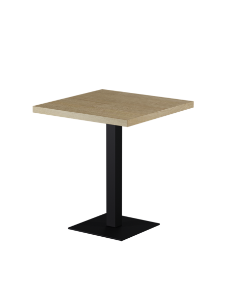 Tisch ALFA S Schwarz mit Laminierte-Platten 18 mm