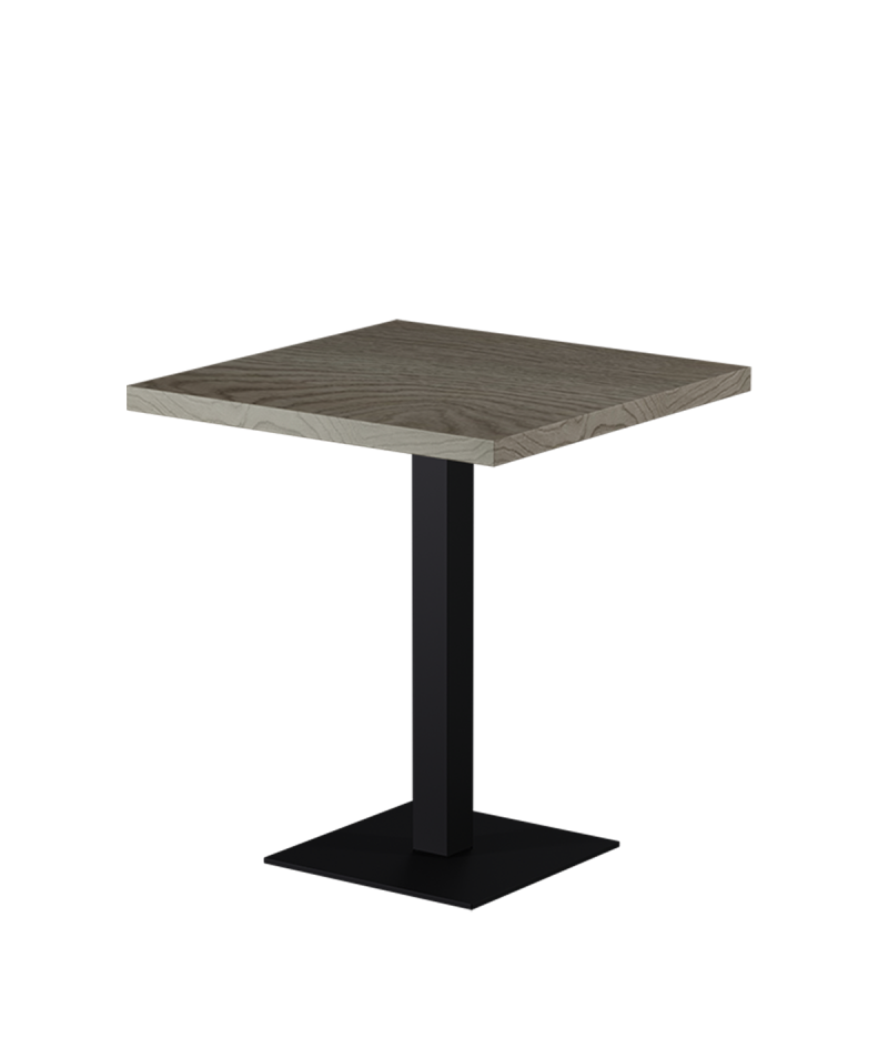 Tisch ALFA S Schwarz mit Laminierte-Platten 18 mm