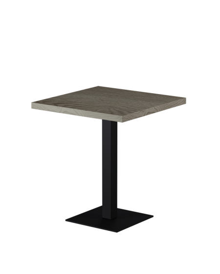 Tisch ALFA S Schwarz mit Laminierte-Platten 18 mm