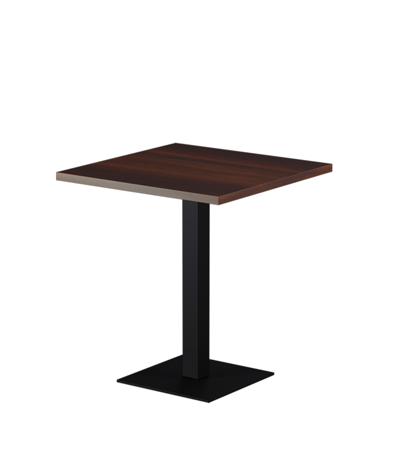 Tisch ALFA S Schwarz mit Laminierte-Platten 18 mm