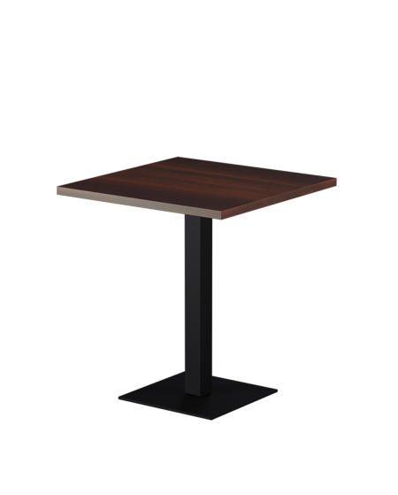 Tisch ALFA S Schwarz mit Laminierte-Platten 18 mm