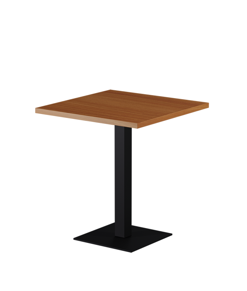 Tisch ALFA S Schwarz mit Laminierte-Platten 18 mm