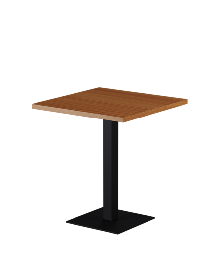 Tisch ALFA S Schwarz mit Laminierte-Platten 18 mm