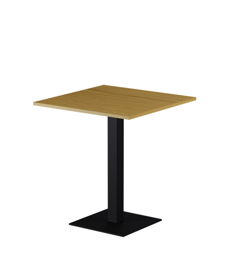 Tisch ALFA S Schwarz mit Laminierte-Platten 18 mm