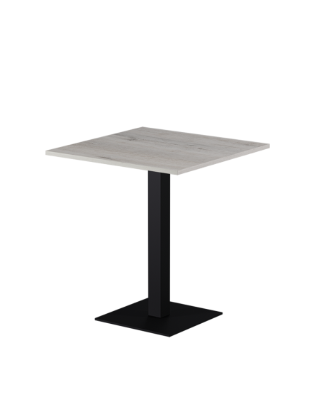 Tisch ALFA S Schwarz mit Laminierte-Platten 18 mm