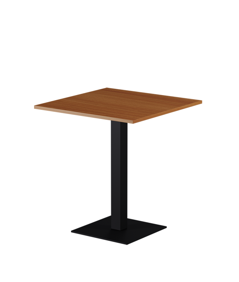 Tisch ALFA S Schwarz mit Laminierte-Platten 18 mm