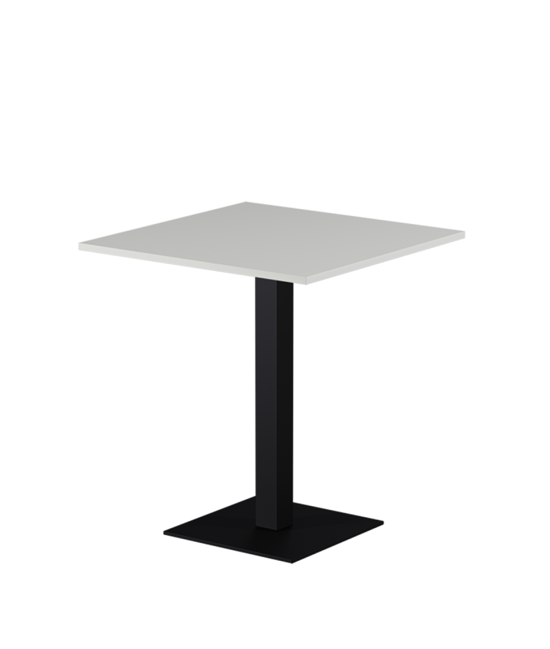 Tisch ALFA S Schwarz mit Laminierte-Platten 18 mm