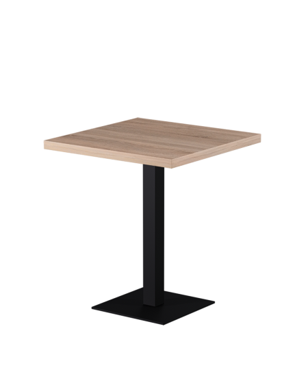 Tisch ALFA S Schwarz mit Laminierte-Platten 18 mm