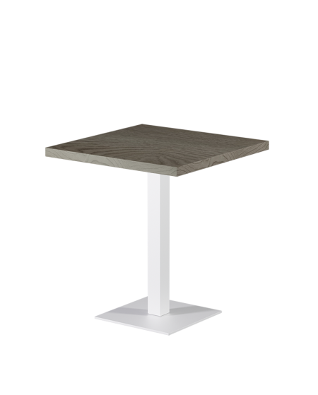 Tisch ALFA S Weiss mit Laminierte-Platten 18 mm