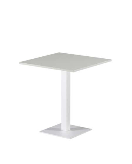Tisch ALFA S Weiss mit Laminierte-Platten 18 mm