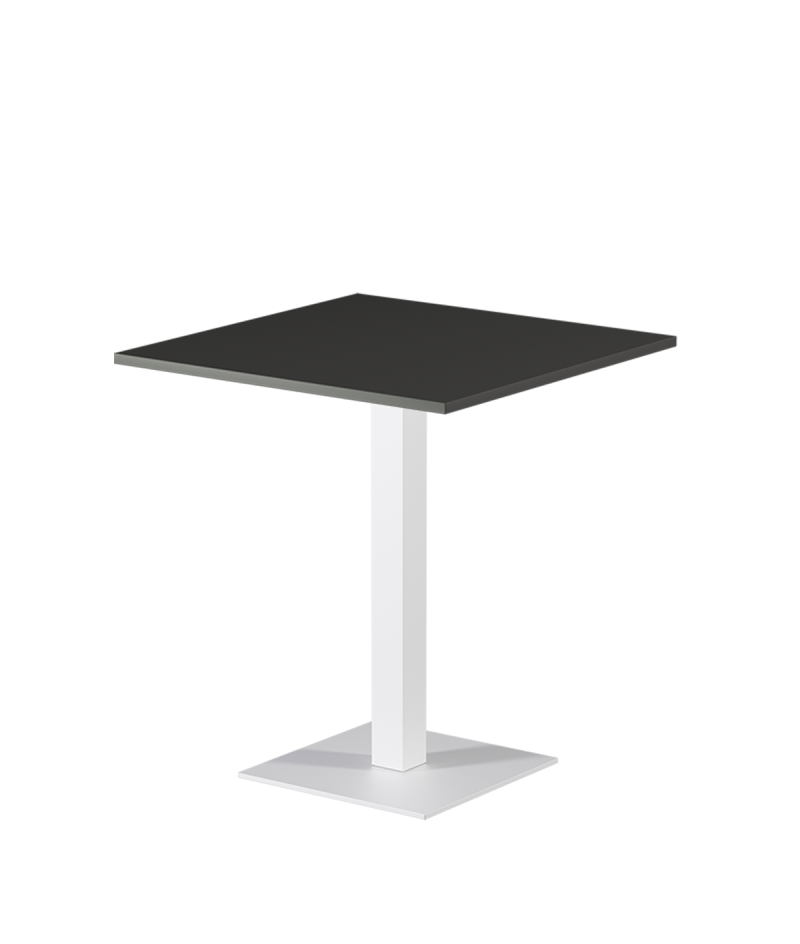 Tisch ALFA S Weiss mit Laminierte-Platten 18 mm
