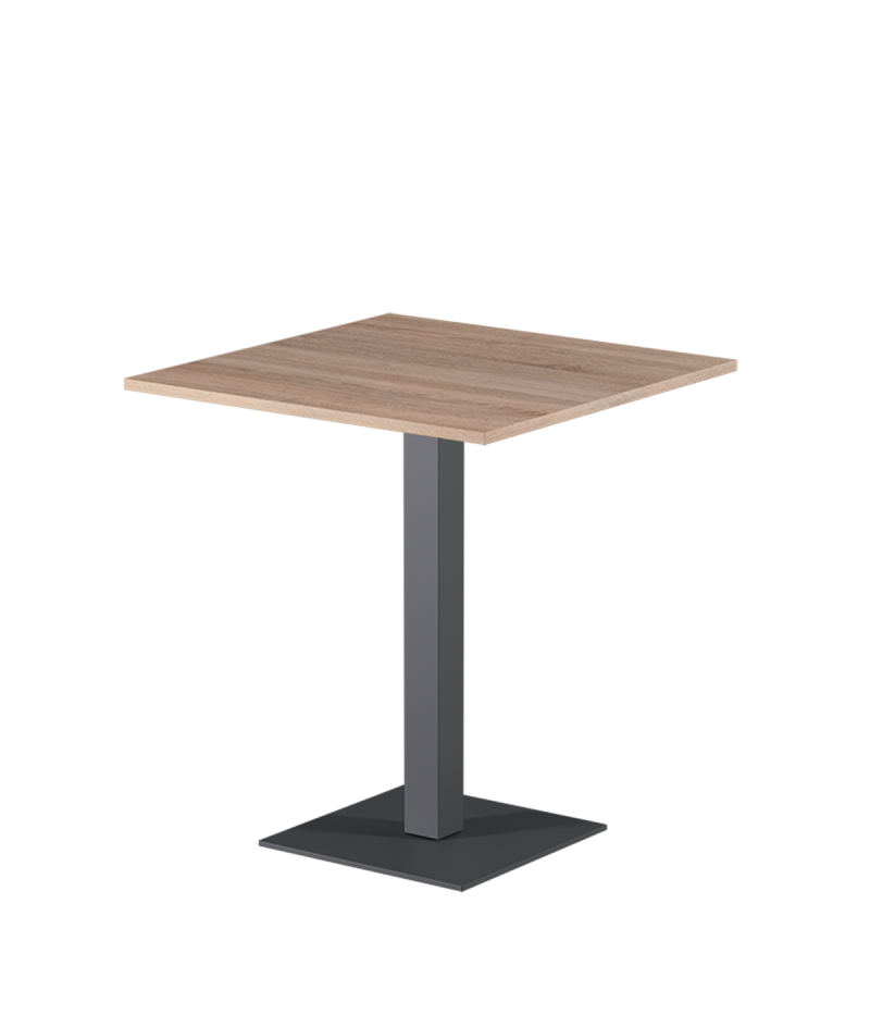Tisch ALFA S Grau mit Laminierte-Platten 18 mm