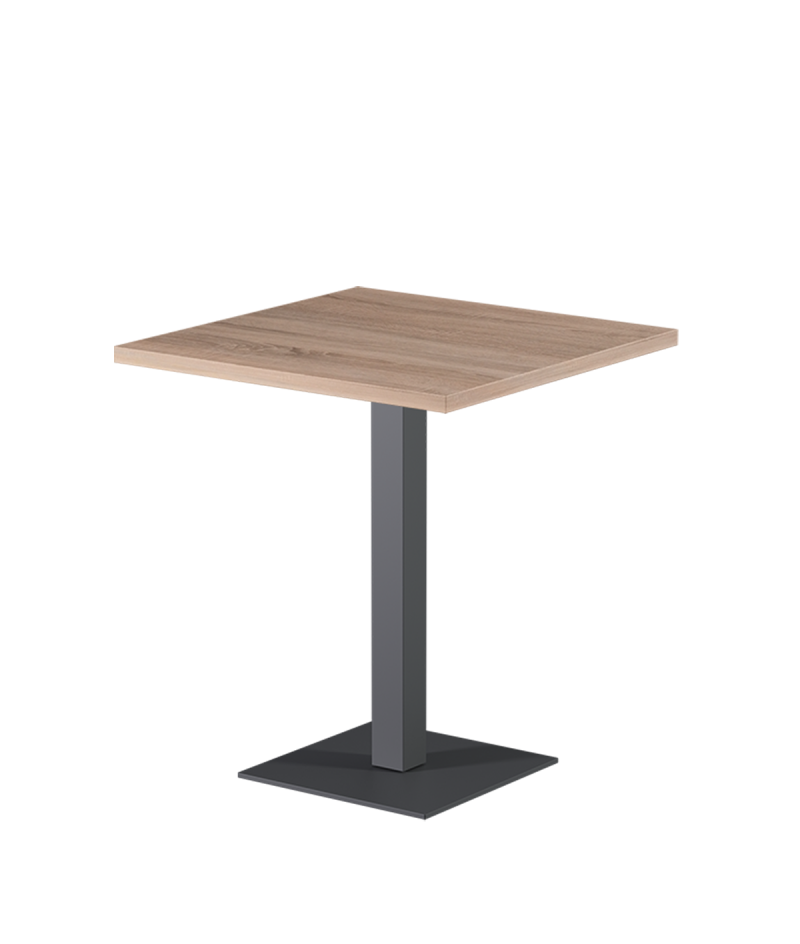 Tisch ALFA S Grau mit Laminierte-Platten 18 mm