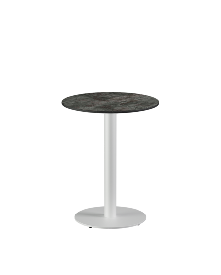 Tisch ALFA R Weiß mit HPL-Platten