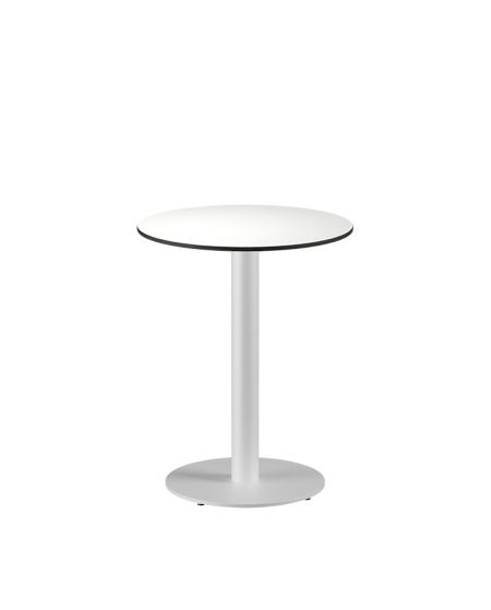 Tisch ALFA R Weiß mit HPL-Platten