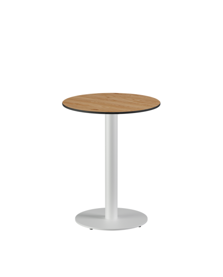 Tisch ALFA R Weiß mit HPL-Platten