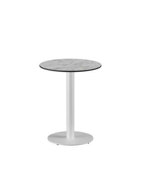 Tisch ALFA R Weiß mit HPL-Platten
