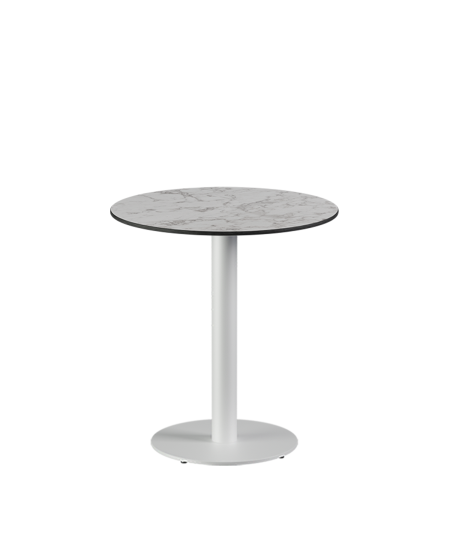 Tisch ALFA R Weiß mit HPL-Platten