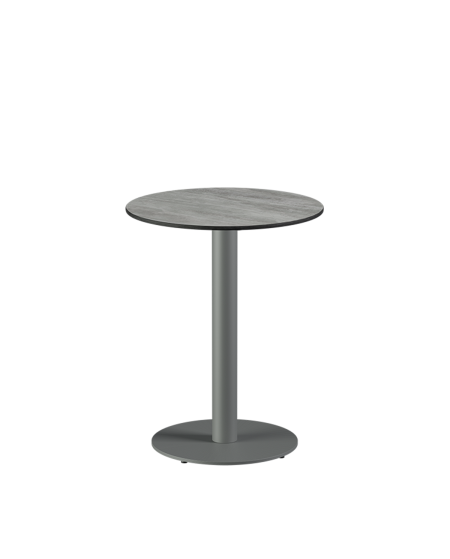 Tisch ALFA R Grau mit HPL-Platten