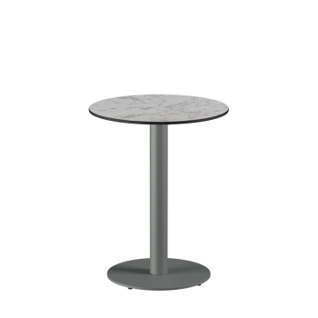 Tisch ALFA R Grau mit HPL-Platten