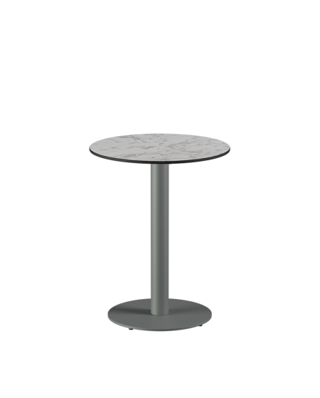 Tisch ALFA R Grau mit HPL-Platten