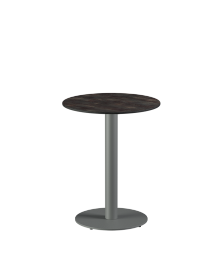 Tisch ALFA R Grau mit HPL-Platten