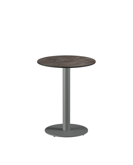 Tisch ALFA R Grau mit HPL-Platten