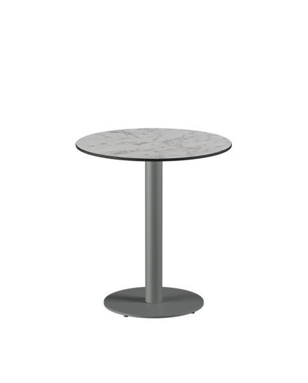 Tisch ALFA R Grau mit HPL-Platten