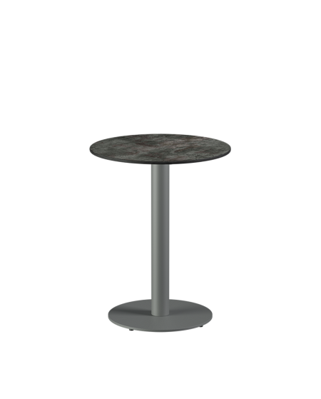 Tisch ALFA R Grau mit HPL-Platten
