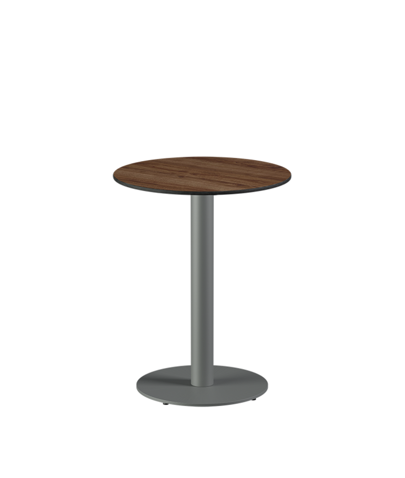 Tisch ALFA R Grau mit HPL-Platten