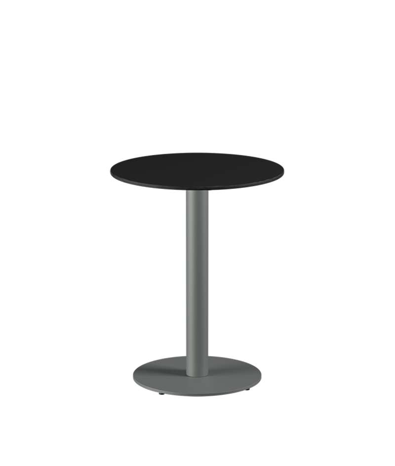 Tisch ALFA R Grau mit HPL-Platten