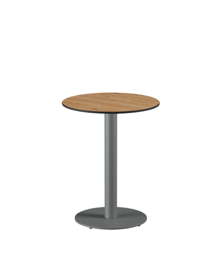 Tisch ALFA R Grau mit HPL-Platten