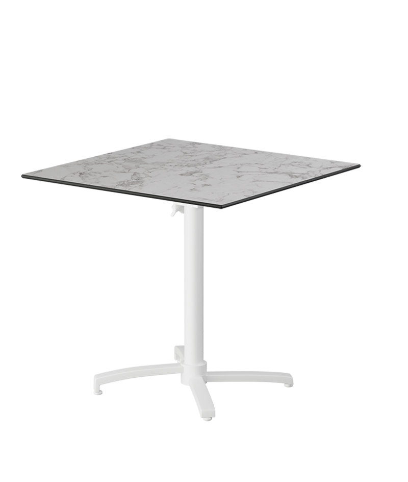 Tisch CROSS COMFORT Weiß mit HPL-Platten